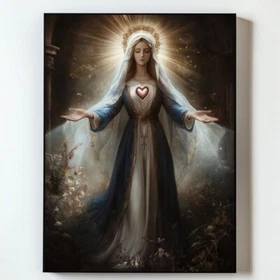 Blessed Virgin Mary Poster, Christian Prints, Mother of God , Jesus Wall Art