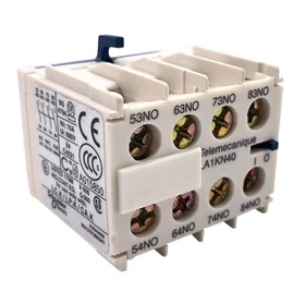 Schneider Electric / Telemecanique Auxiliary Contact Block 4P 10A 600Vac LA1KN40