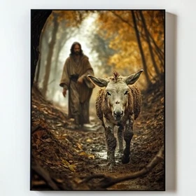 Jesus Wall Art Decor Christian Wall art, Jesus and Lamb Poster, UNFRAMED
