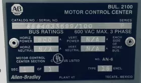650403599 ALLEN BRADLEY Schneider Square Siemens Abb Mcc #3