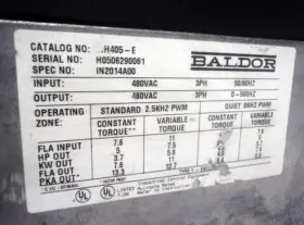 IHH405-E BALDOR Inverter Drive #2