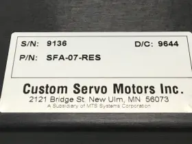 SFA-07-RES CUSTOM SERVO Drive Amplifier #3