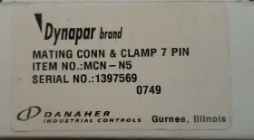 MCN-N5 DYNAPAR Danaher Pin Mating Connector Clamp
