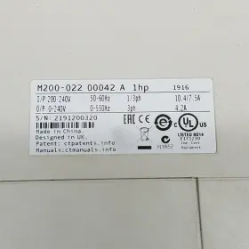 M200-022 EMERSON Control Techniques Ac Drive Phase #3