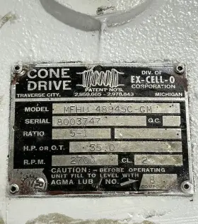 48945C-GM EX-CELL-O CORPORATION Mfhu Cone Drive #2