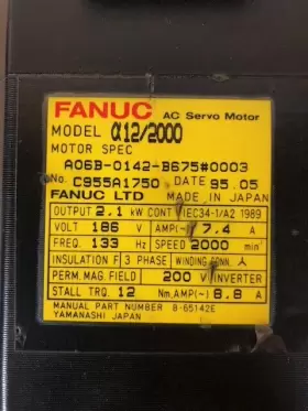 A06B-0142-B675 FANUC Ac Servo Motor #3