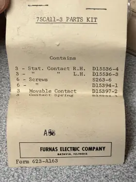 75CA11-3 FURNAS Contact Kit #2