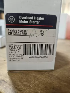 CR123C125B GE Overload Heater Motor Starter #2
