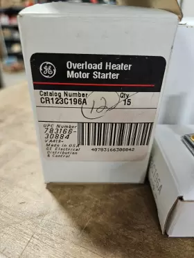 CR123C196A GE Overload Heater Motor Starter #2
