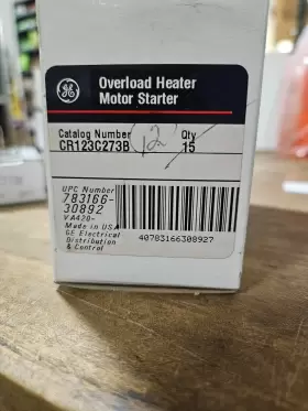 CR123C273B GE Overload Heater Motor Starter #2