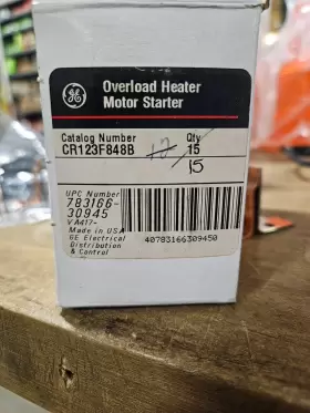 CR123F848B GE Overload Heater Motor Starter #2
