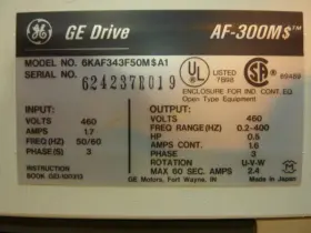 6KAF343F50MSA1 GENERAL ELECTRIC / Ge Micro Saver Drive #2