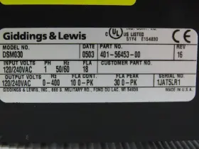 DSM030 GIDDINGS LEWIS Automation Control Micro Dsm Drive #2