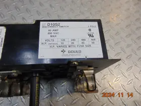 D10S2 GOULD Disconnect Switch Amp #3
