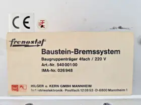 54000100 HILGER U. KERN Frenostat Brake Module Carrier