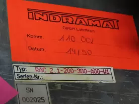 2.1-200-380-A00-W1 INDRAMAT Rac Servo Drive Controller #3