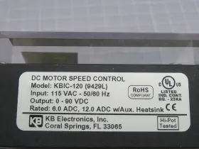 KBIC-120 KB ELECTRONICS Motor Control #3