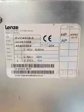 EVD4908-E LENZE AMERICAS Drive #3