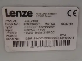 CCU210B LENZE Overhead Carriage Control Unit #3