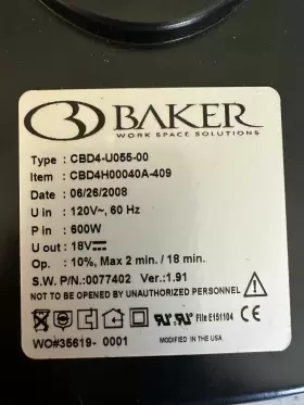 CBD4H00040A-409 LINAK Baker Linear Actuator Control Box #2