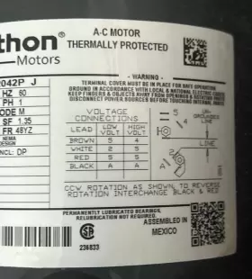 YQJ48C17D2042P MARATHON ELECTRIC Mod #3