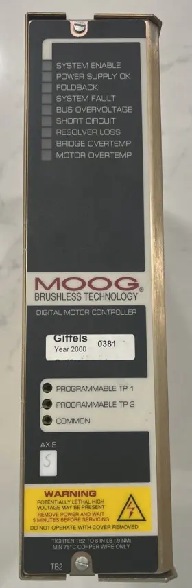 164-005E-10-B2-2 MOOG Brushless Digital Motor Controller Amp