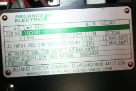 1AC2001 RELIANCE ELECTRIC Ac Drive #2