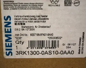 3RK1300-0AS10-0AA0 SIEMENS Starter Eds Wo Bc