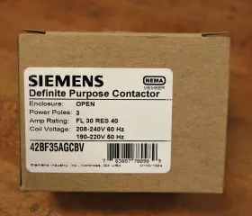 42BF35AGCBV SIEMENS Definite Contactor Pole Coil Voltage