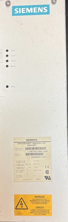 6SE7032-7EB87-2DA0 SIEMENS Braking Unit