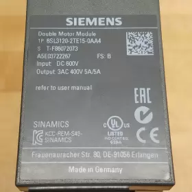 6SL3120-2TE15-0AA4 SIEMENS Sinamics Double Motor Module #2