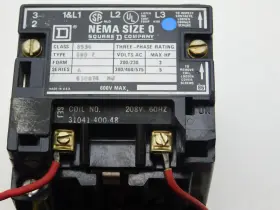 8536SBO2 SQUARE D Nema Motor Starter Recon Flaw Amp #3