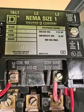 M5DSMG050-16M SQUARE D Motor Control Mcc Door Amp #3