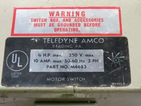 M4683 TELEDYNE AMCO Motor Switch #3