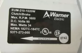 5371-273-055 WARNER ELECTRIC Clutch Brake Rpm #2