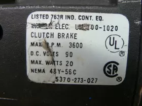 UM100-1020 WARNER ELECTRIC Clutch Brake #3