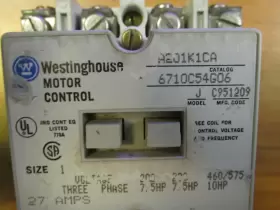 A201K1CA WESTINGHOUSE Motor Control Cat #2