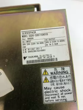 SGDR-SDB710A01B YASKAWA ELECTRIC Servopack Drive #2