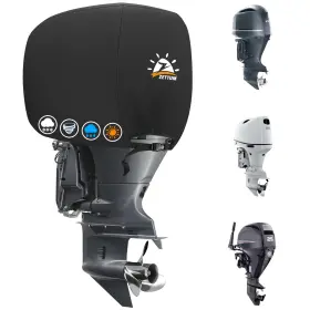 OBC-2550-BLK ZETTUM Outboard Motor Cover Boat Waterproof
