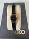 Vintage SEIKO QUARTZ Women's Wrist Watch Model #4N01-500 Square Face Mini Gator
