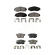 TEC KTC-100396 Brake Pad Sets 4-Wheel Set Front & Rear for Acura TSX Accord