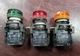 🤪 (LOT OF 3) CUTLER HAMMER INCANDESENT LIGHT UNITS RED/YELLOW/GREEN E22R2