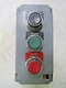 💥 CUTLER-HAMMER 3 HOLE PUSH BUTTON ENCLOSURE / W 3 PUSH BUTTONS 10250T/E34