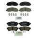 Bosch Quietcast Front & Rear Ceramic Disc Brake Pad Kit For IS200t IS300 IS350