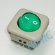 PRONIC R2 Square Power Rocker Switch 4 Pins Green Lamp 10A 250VAC 15A 125VAC