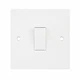 Selectric Square LG201 10A 250VAC plate switch 1 gang 1 way 86x86 mm white new