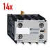 14x Telemecanique Schneider LA1KN40 Auxiliary Switch Auxiliary Contact Block