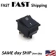 All Black Square Snap In Switch - 4pin 15A 240VAC 250VAC Max. - 120V 125V