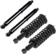 ECCPP Complete Struts Front and Rear Pair Strut Spring Assembly Shock Absorber