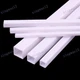 Plastic White Square Tube ABS Hollow Square Pipe 50cm Length for Building Model